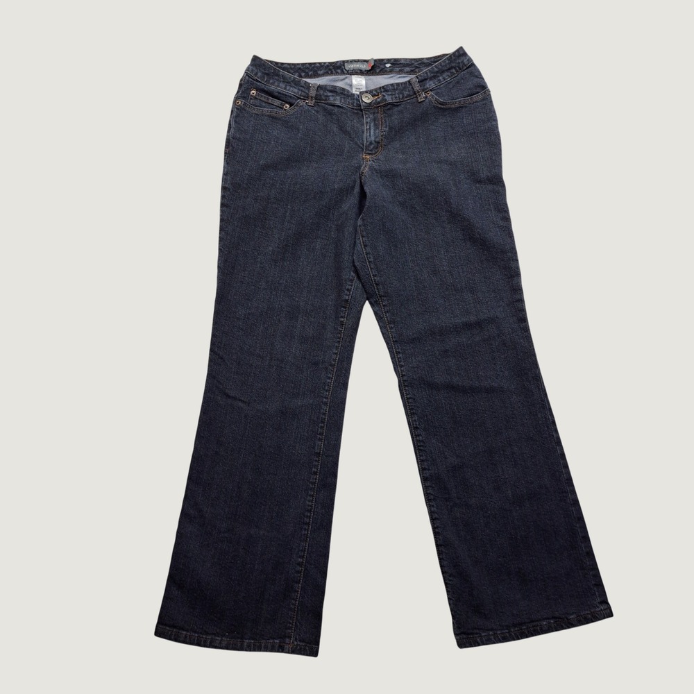 Venezia Bootcut Jeans Womens 2 Average Dark Wash Excellent Stretch Denim